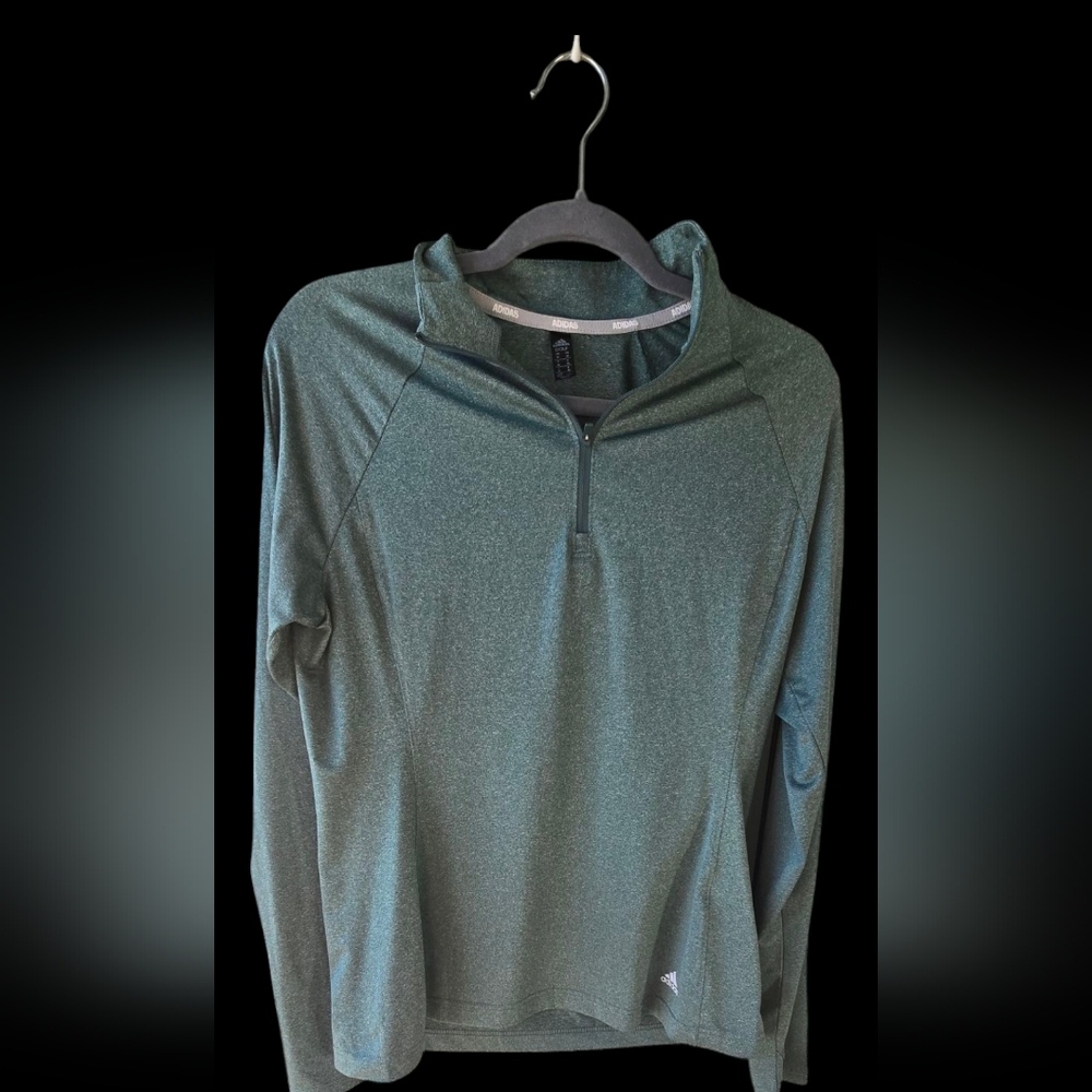 Adidas Green Long Sleeve Pullover